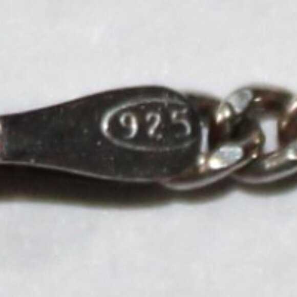 Sterling Silver Figaro Chain Necklace 24 Inches - Picture 4 of 5